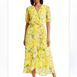 Harlow & Rose Yellow Floral Maxi Dress